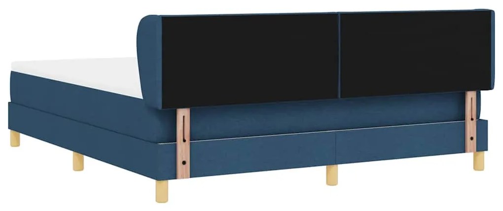 Cama Box com Colchão vidaXL - Azul, 180x200 cm, Tecido