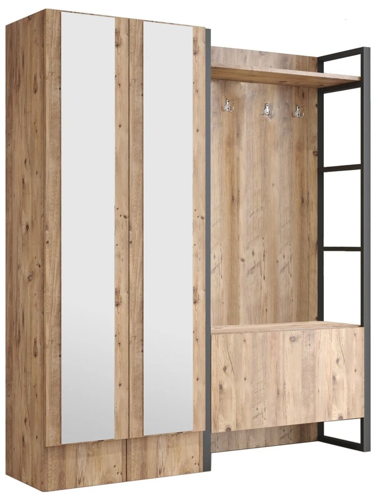 Hall Stand ML18 – Pinho Atlântico – 90x180x34 cm