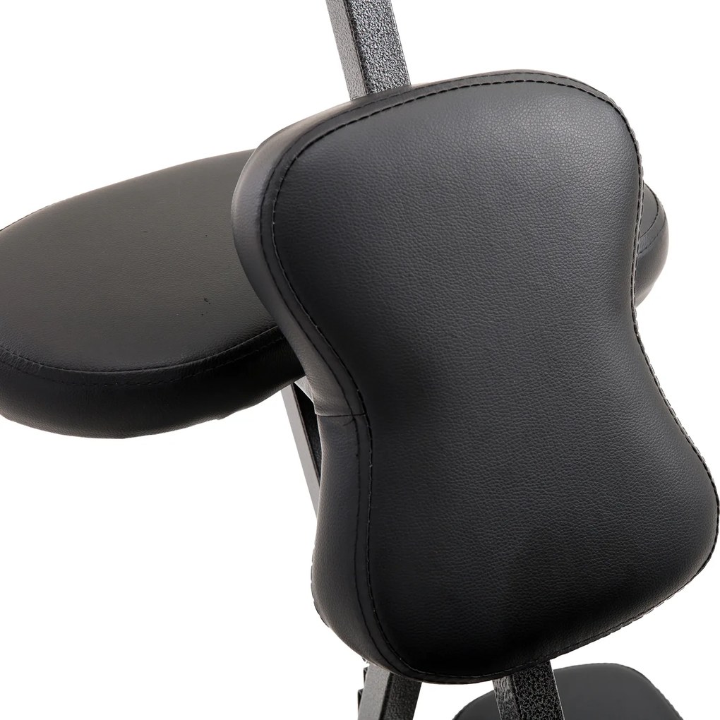 HomCom Cadeira de Massagem Dobrável Portátil para Fisioterapia Reabilitação Tatuagem Cadeira de Tratamento Ajustável