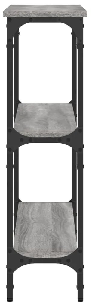 Mesa consola 100x22,5x75cm derivados de madeira cinzento sonoma