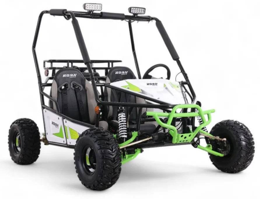 Buggy gasolina para crianças 125cc Roan Triton 2 Lugares R7 Verde