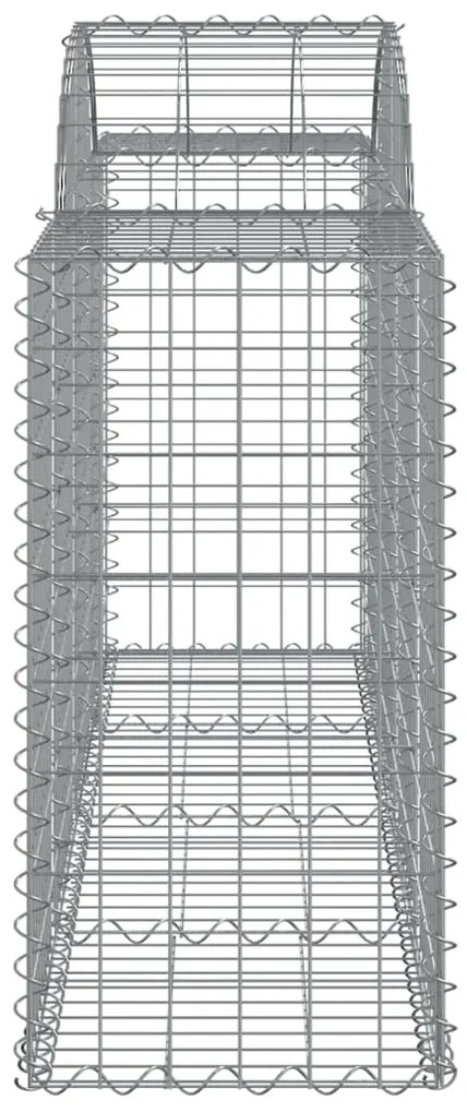 Cestos gabião arqueados 12pcs 200x50x80/100cm ferro galvanizado