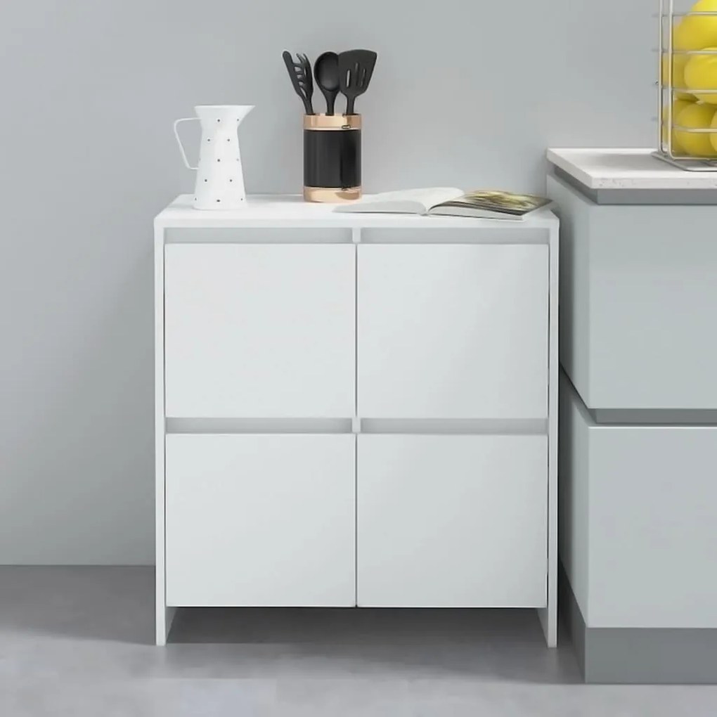 vidaXL Aparador 70x41x75 cm derivados de madeira branco