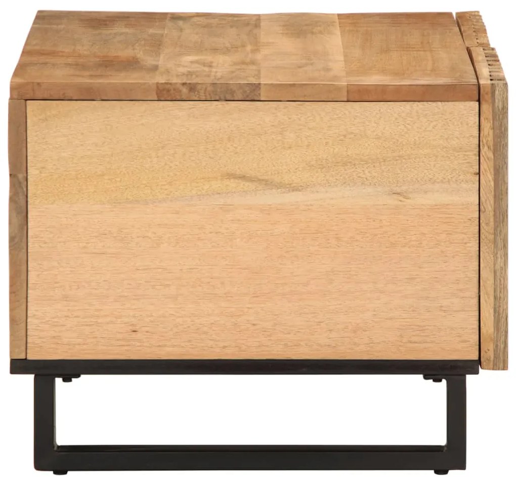 Mesa de centro 80x51x40 cm madeira de mangueira áspera maciça