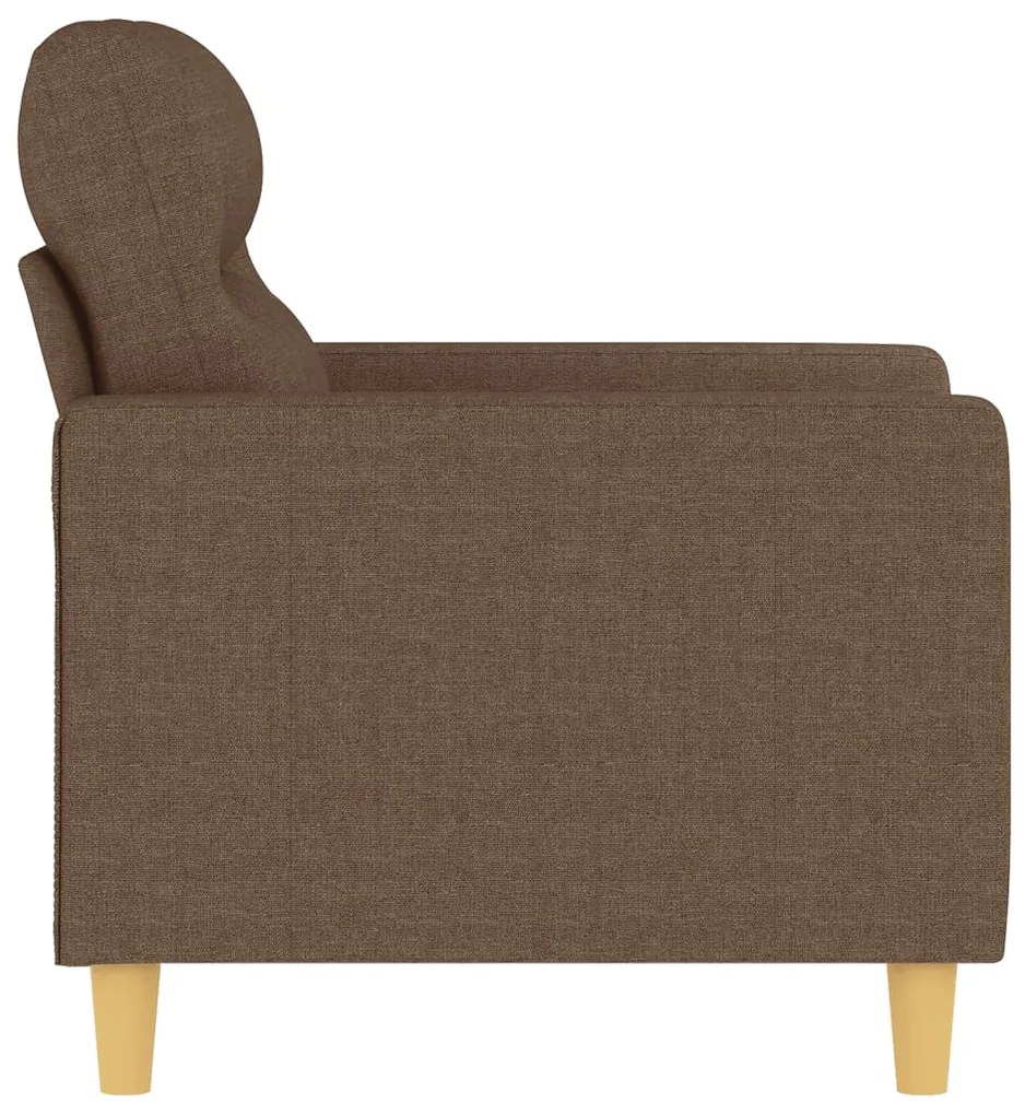 Poltrona 60 cm tecido castanho