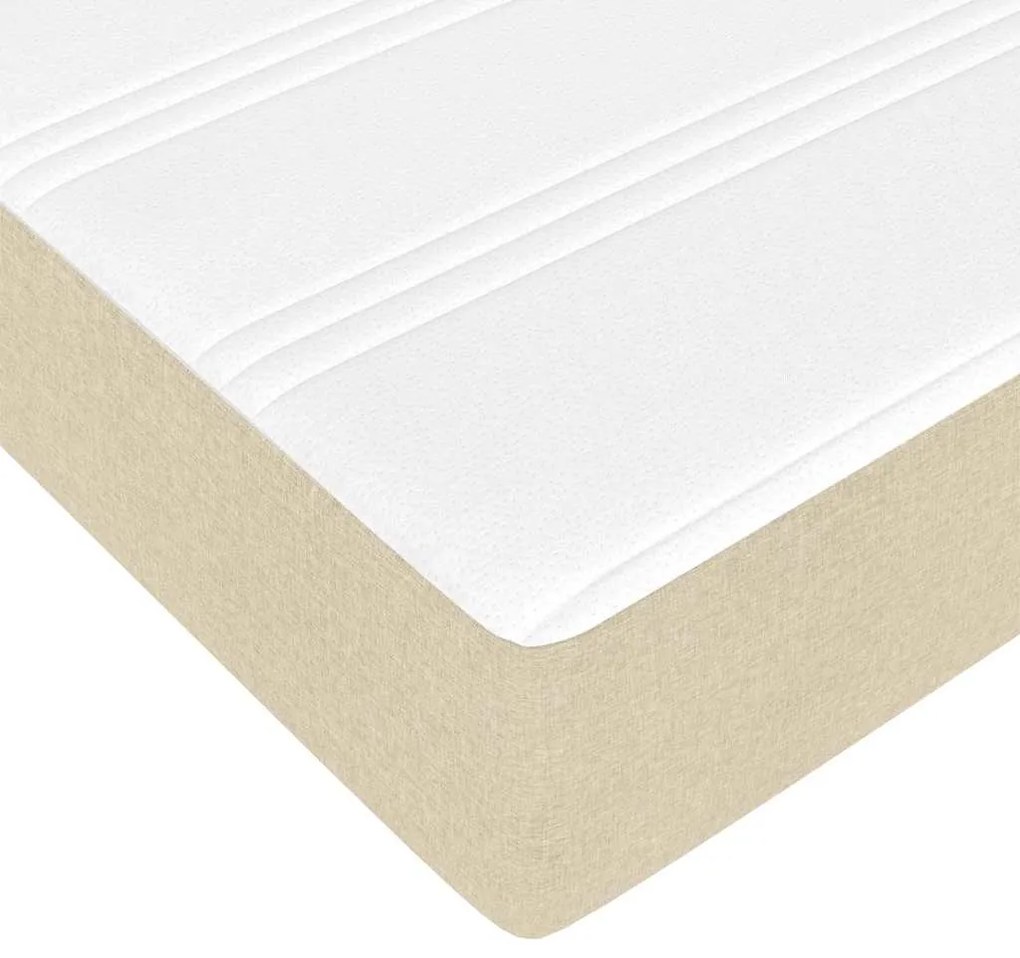 Estrutura da Cama Outros com armazenamento Creme 140 x 200 cm tecido