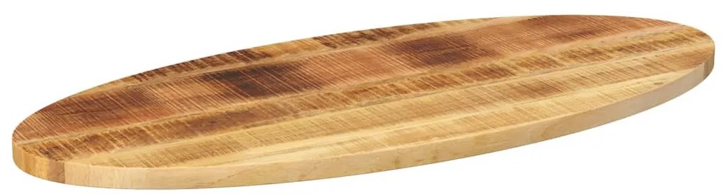 Tampo de mesa oval 110x40x2,5 cm madeira de mangueira maciça