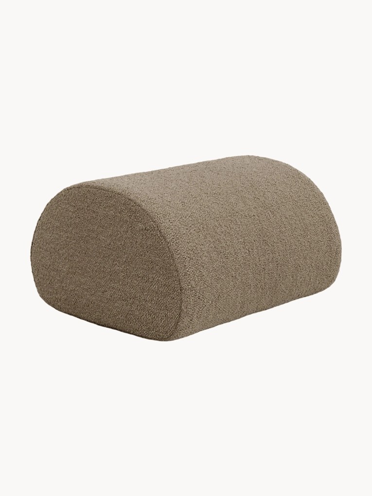 Pufe de jardim em bouclé Rouli