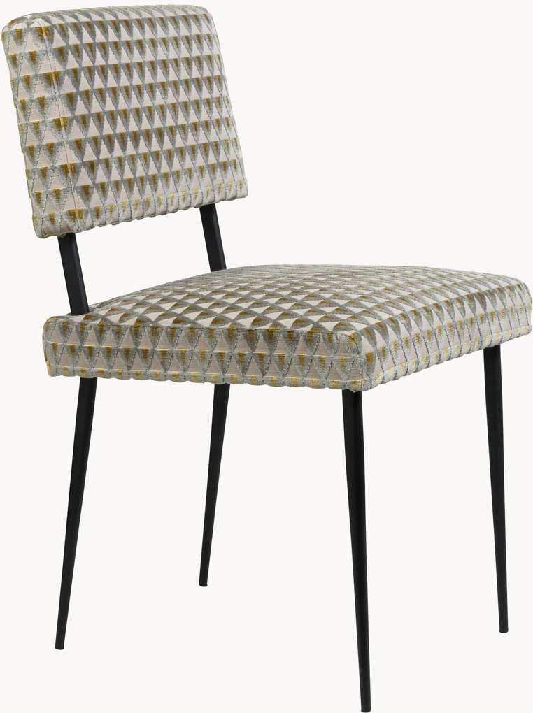 Cadeira de jantar estofada em veludo M-Chair