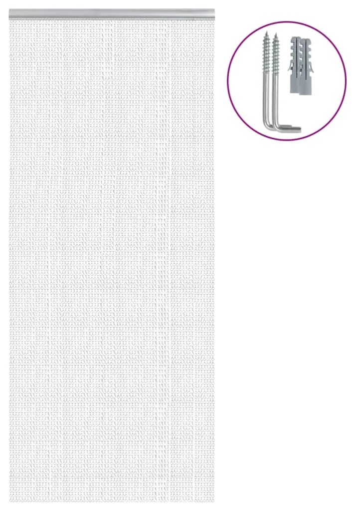 Mosquiteira para porta de correntes 90x200 cm alumínio