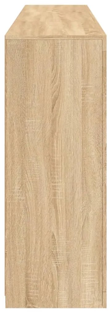 Aparador com luzes LED 181,5x37x100 cm carvalho sonoma