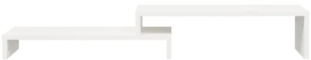 Suporte para monitor (52-101)x22x14 cm pinho maciço branco