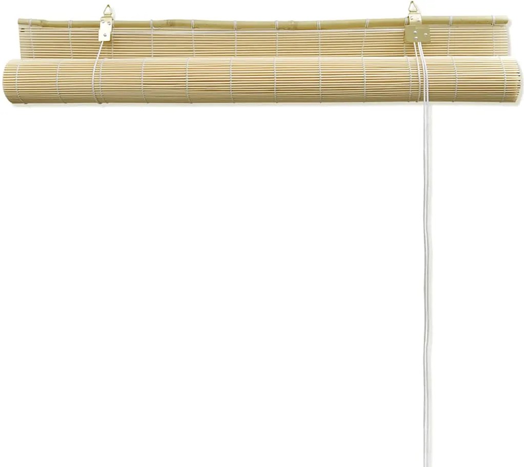 Estore de enrolar 80 x 160 cm bambu natural