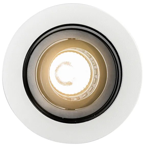 LED Foco de encastrar inteligente branco aço Wifi GU10 - RONDOO Moderno