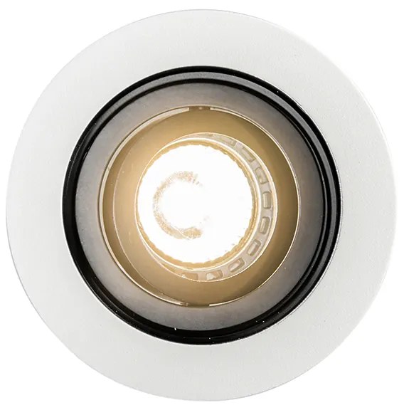 LED Foco embutido inteligente branco com aço incl. Wifi GU10 - Rondoo Moderno