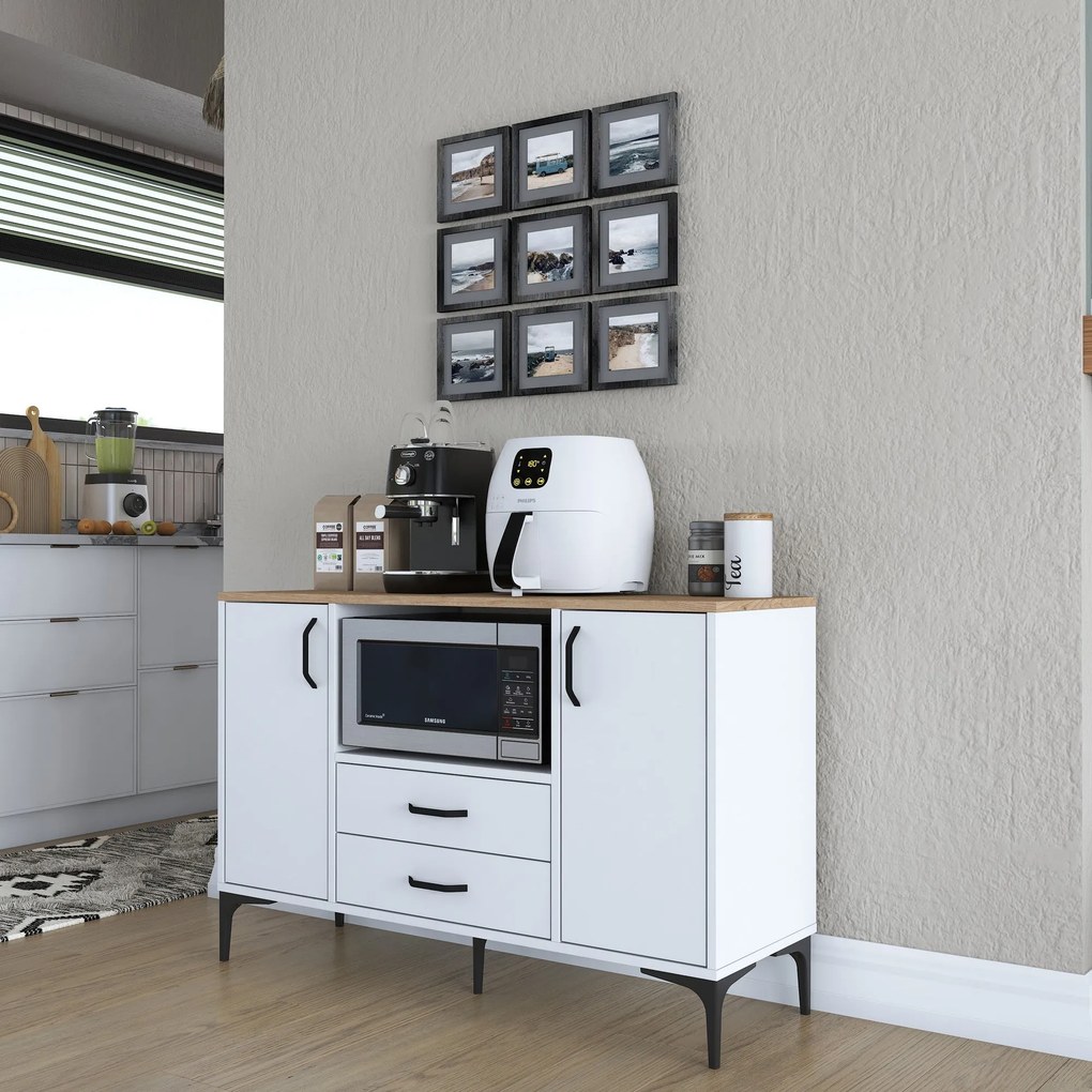 Mobiliário "JE174" - Design Moderno - Wallnut
White