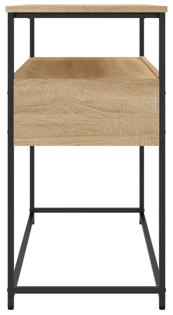 Mesa consola 100x40x75 cm derivados de madeira carvalho sonoma