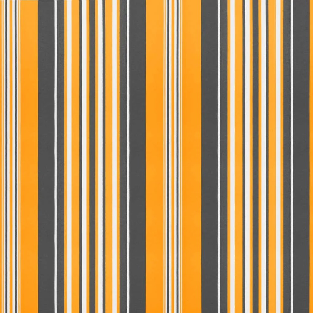 Tecido substituição p/ sanefa toldo 6 m riscas amarelo/cinzento