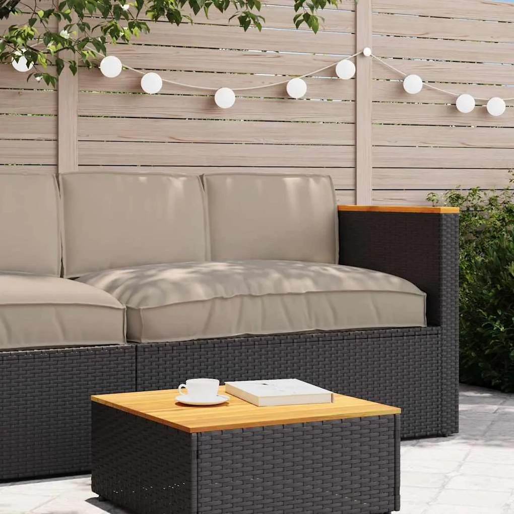 Conjunto de Almofadas para Palete 3 pcs Cinzento-acastanhado
