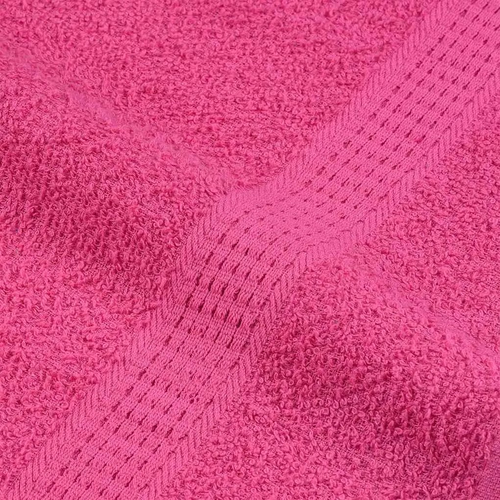 Toalhas de mãos 4 pcs 30x30 cm 360 g/m2 100% algodão rosa