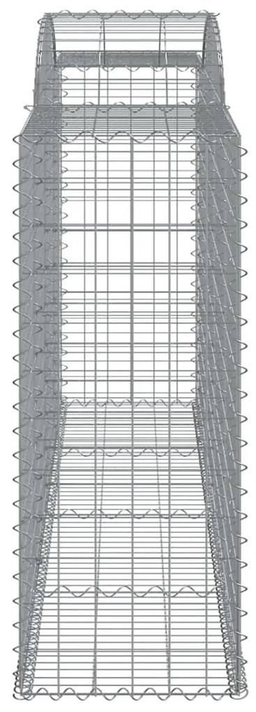 Cestos gabião arqueados 6pcs 300x50x120/140cm ferro galvanizado