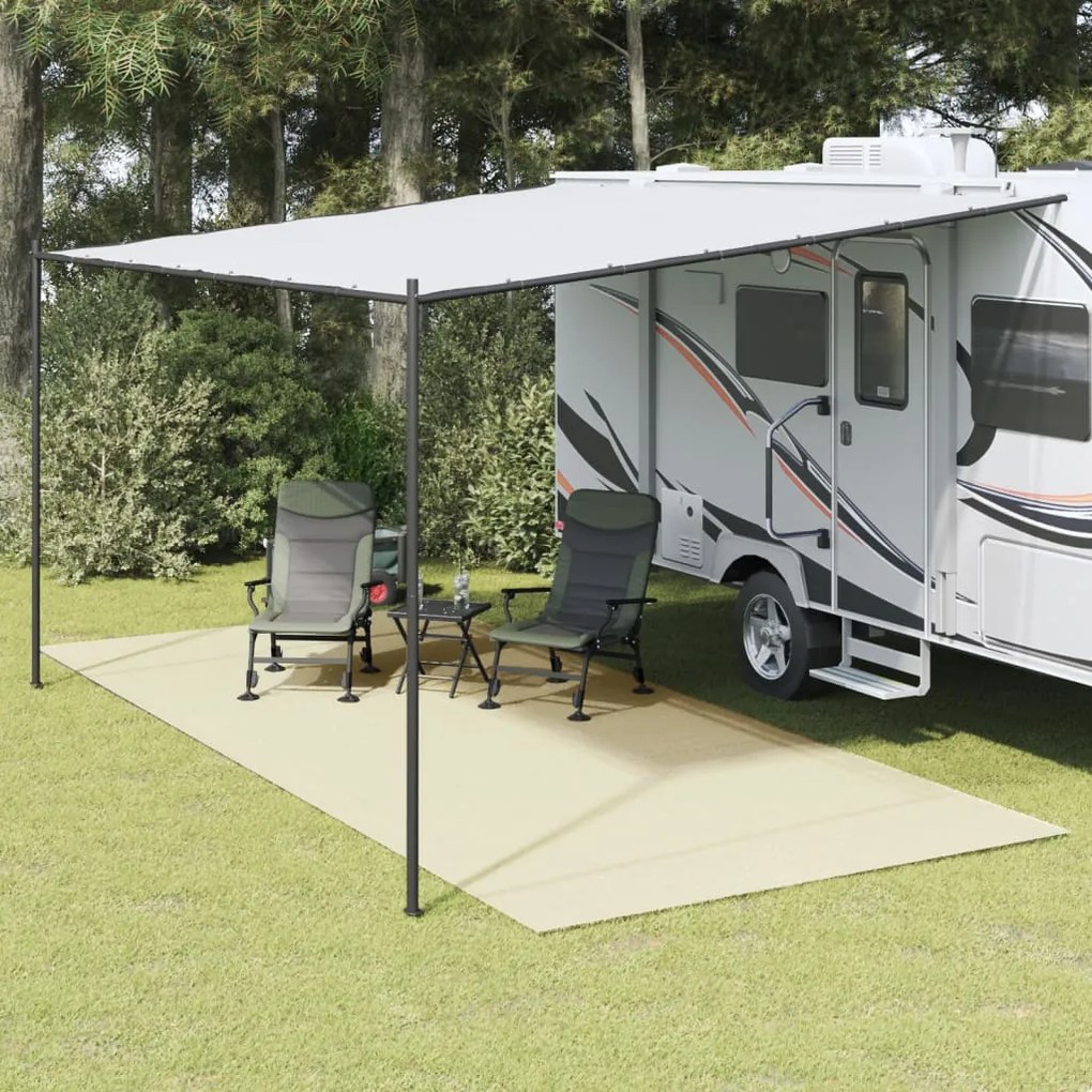 vidaXL Tenda tapete 5x2,5 m creme