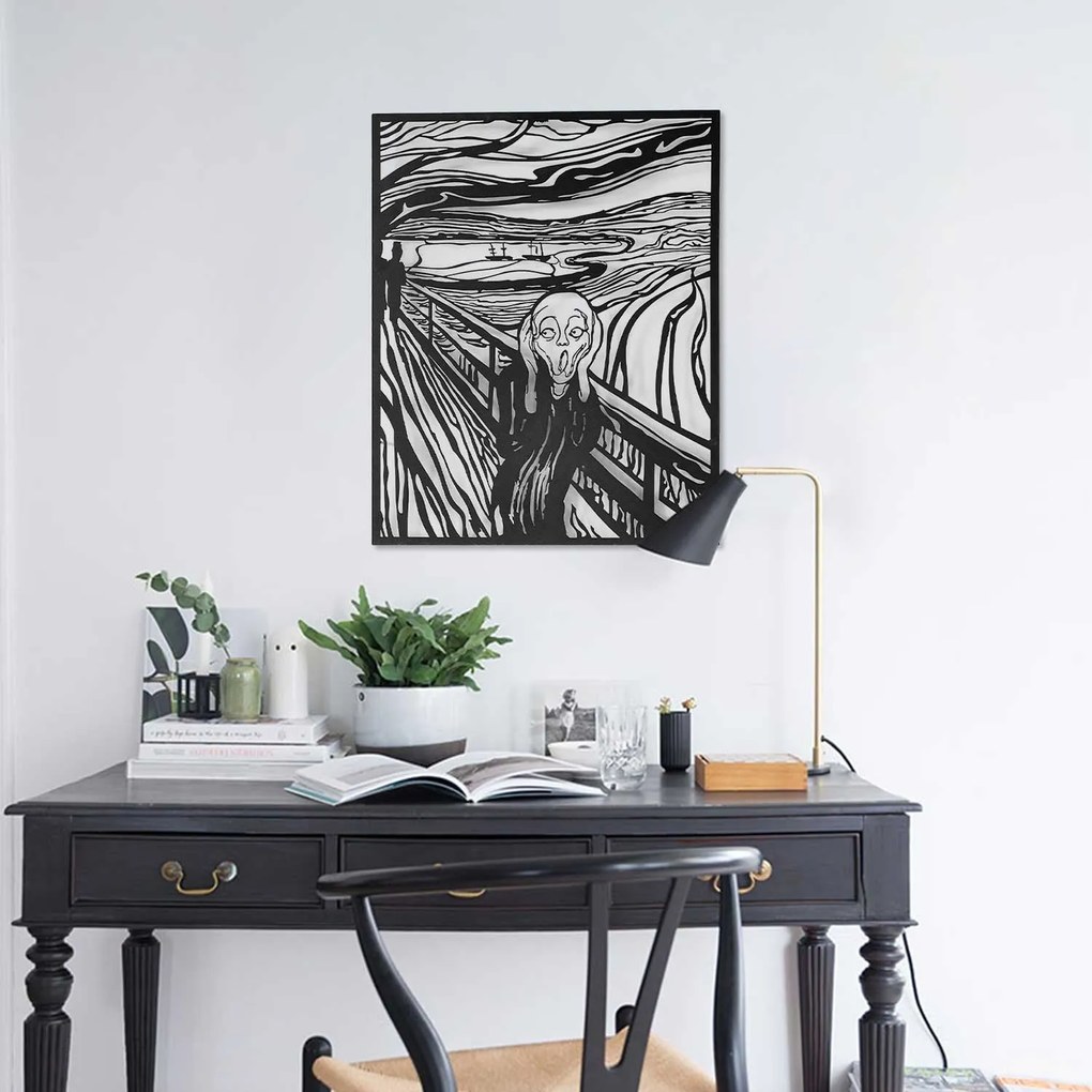 Acessório Decorativo de Parede Apt728 – Preto – 44 x 56 cm