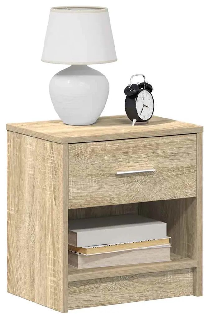 Mesas de cabeceira 2 pcs com gaveta 39x28x41 cm carvalho sonoma