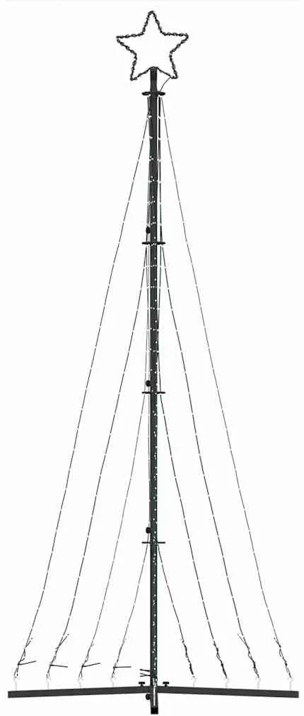 LED Árvore de Natal 447 LEDs Branco Quente 249 cm