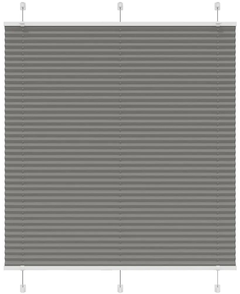 Antracite Plissada Cega 115x150 cm Largura Tecido 114,4 cm