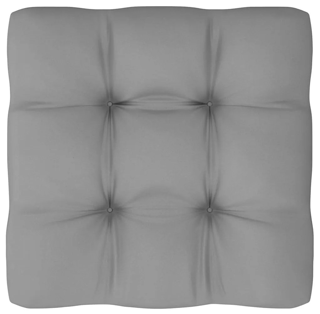 6 pcs conjunto lounge de jardim com almofadões pinho maciço