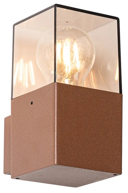 Candeeiro de parede exterior industrial castanho ferrugem IP44 - Denmark Industrial