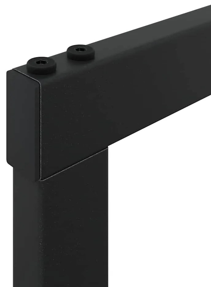 Suporte para lenha 55x30x116 cm aço preto