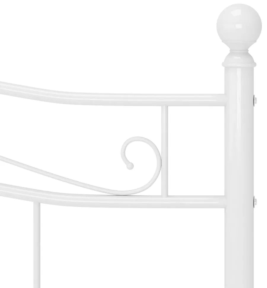 Estrutura de cama metal 200x200 cm branco
