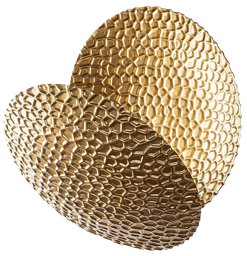 Candeeiro de Parede Yosma - Dourado - 21cmx21cmx15cm