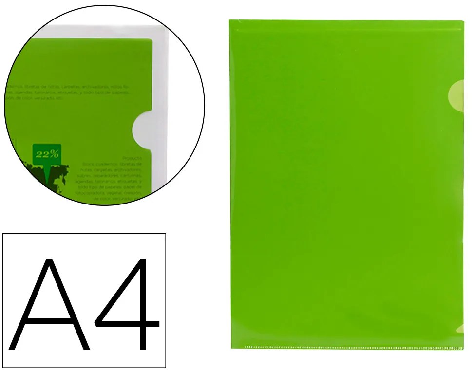 Dossier Em L A4 Verde