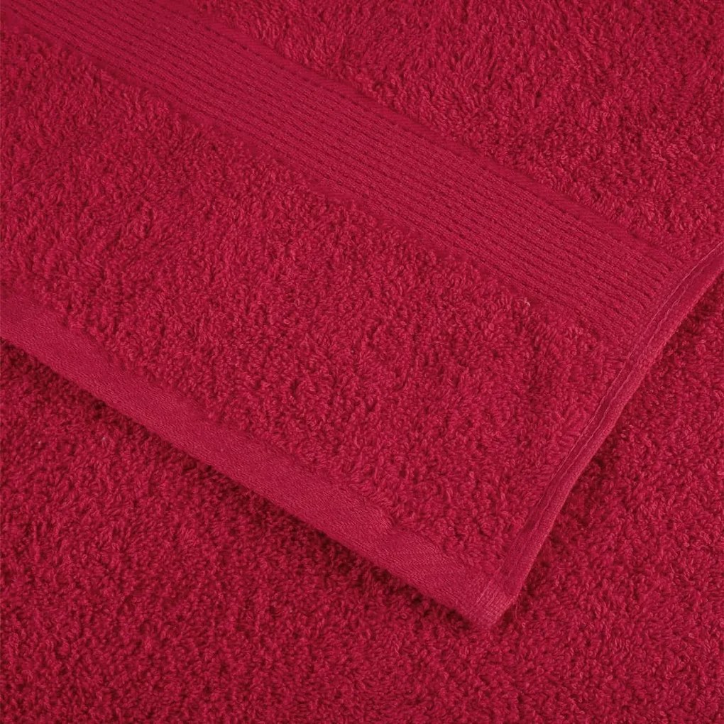 Toalhas de banho premium SOLUND 10pcs 70x140cm 600gsm vermelho