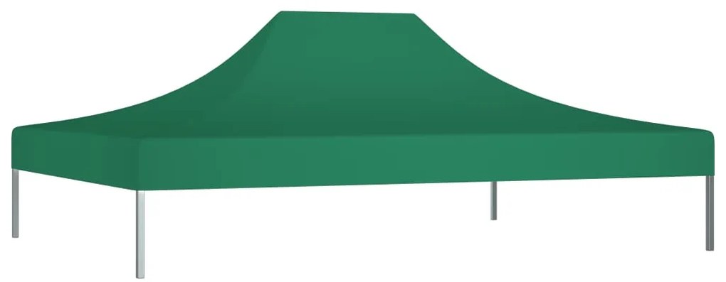 Teto para tenda de festas 4x3 m 270 g/m² verde