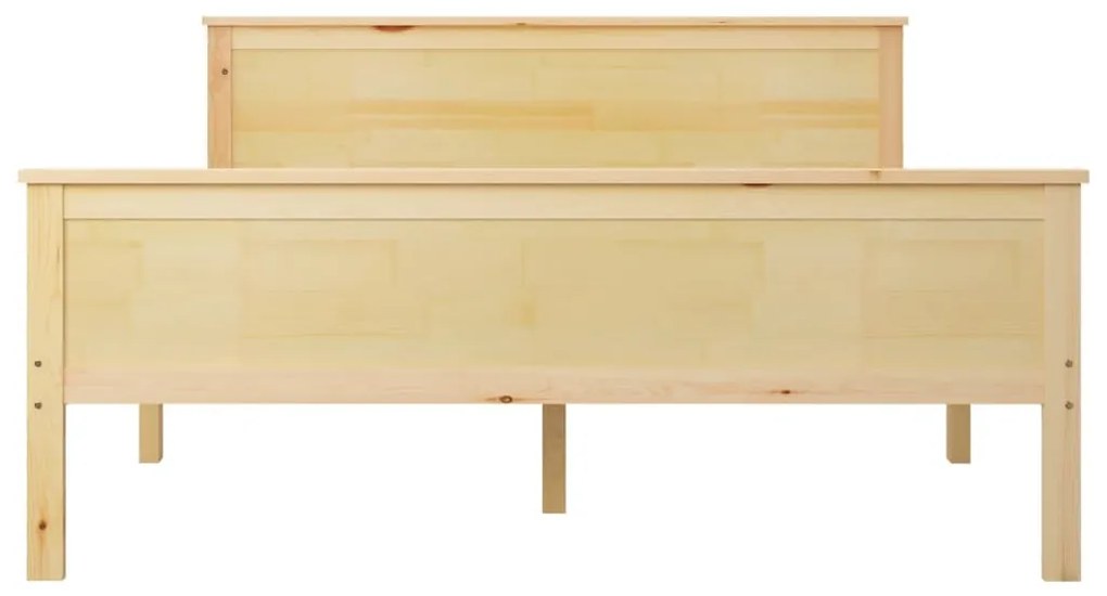Estrutura de cama 140x200 cm pinho maciço