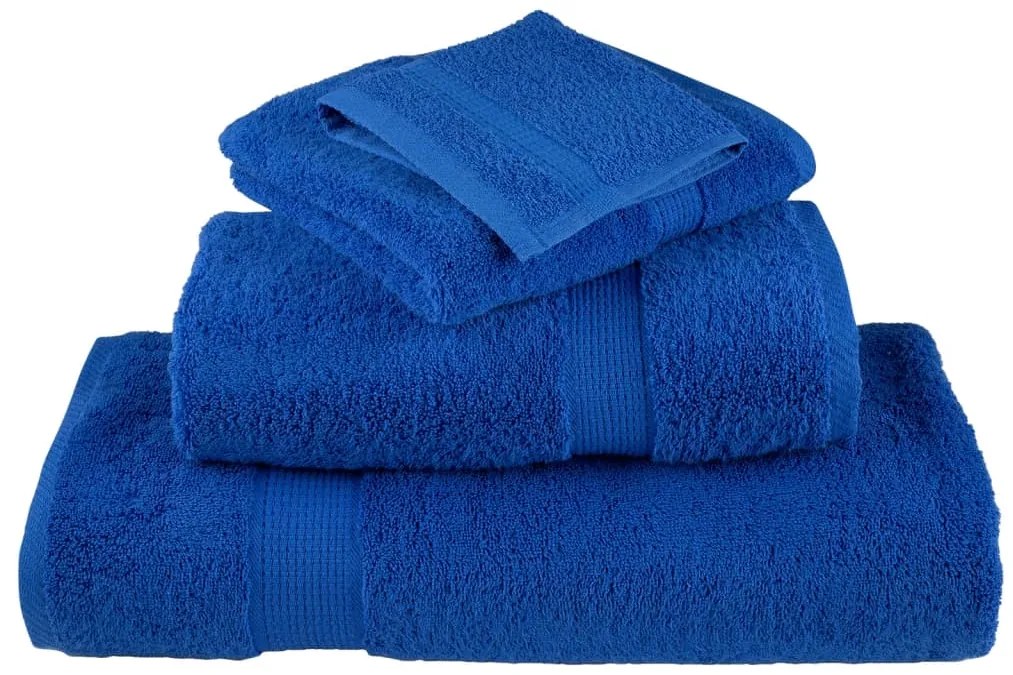 Toalhas de bidé premium SOLUND 4 pcs 30x50 cm 600 gsm azul