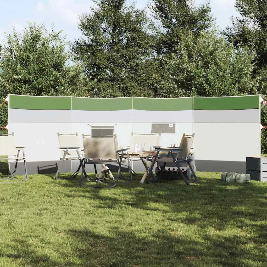 Corta-vento de campismo 510x153 cm impermeável verde