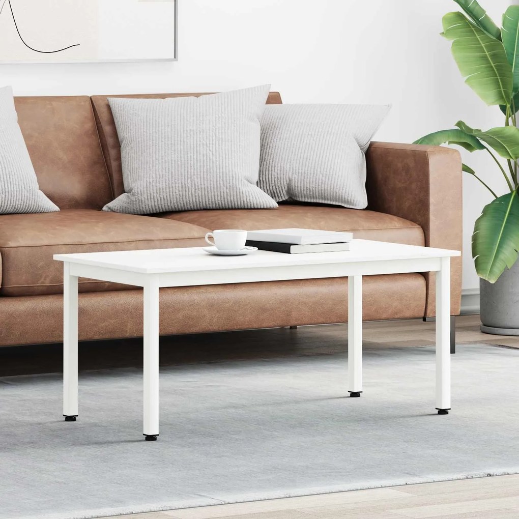 vidaXL Mesa de centro Branco 100 x 50 x 45 cm