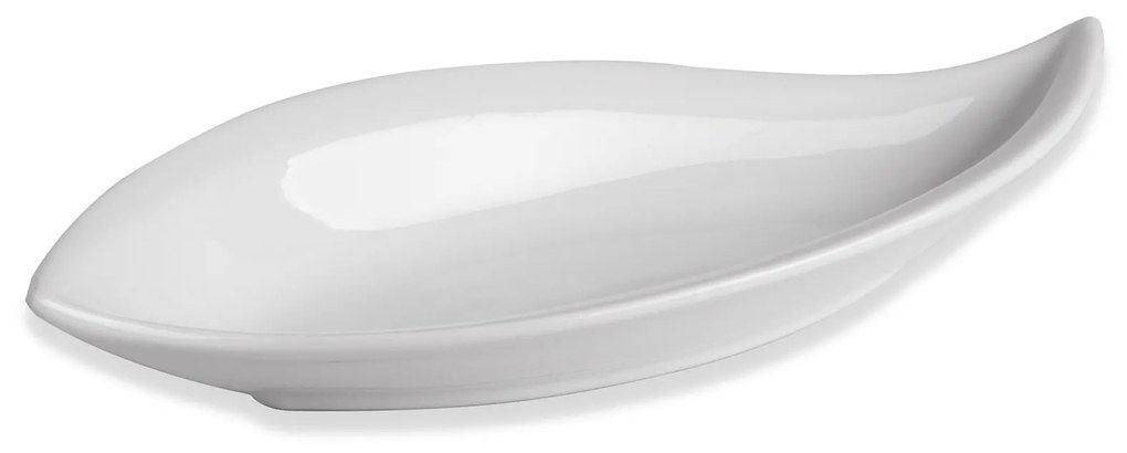 Bandeja Porcelana Degustacion Branco 20X9X3cm
