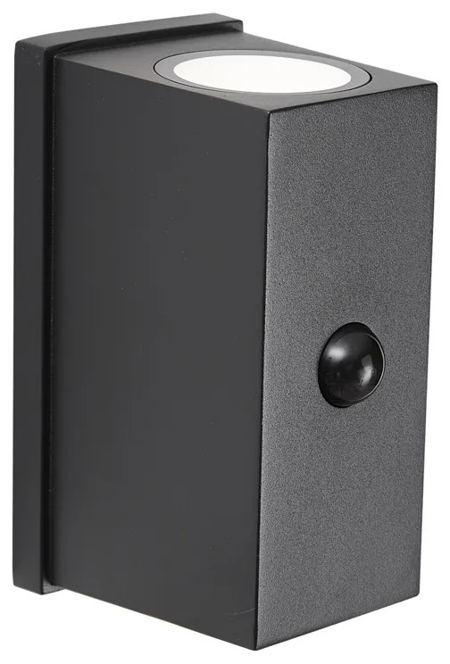Candeeiro de Parede Preto Sensor Lux Magnético Incl. LED Recarregável - Sandy Moderno