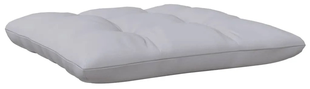 3 pcs conj. lounge jardim c/ almofadões cinzentos pinho maciço