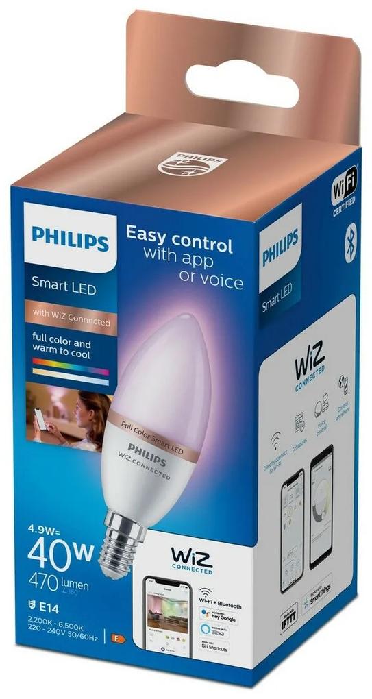 Lâmpada LED Philips Wiz 4,9 W E14 470 Lm