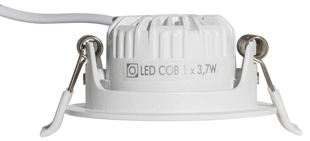 Foco embutido branco inclinável 6,5 cm com LED IP54 ultrafino - Pupil Moderno