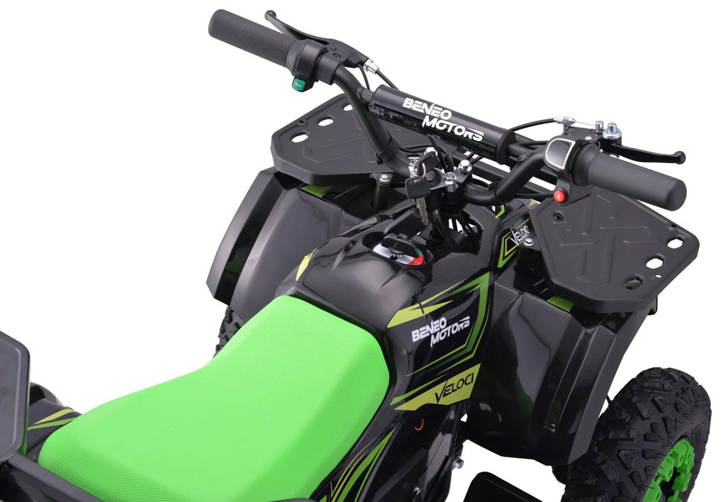 Moto 4 elétrica para crianças ATV Veloci 800W Verde