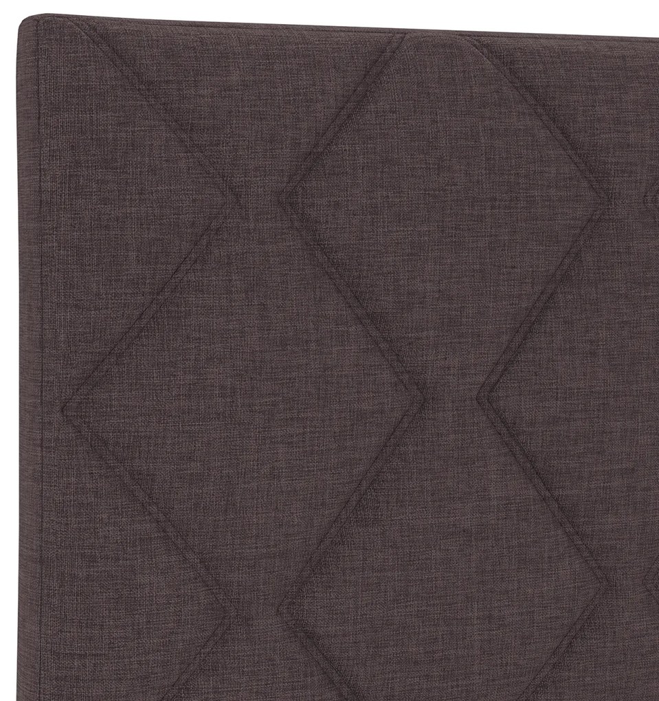 Cabeceira Design de Blocos de Diamante Castanho 180 cm Tecido