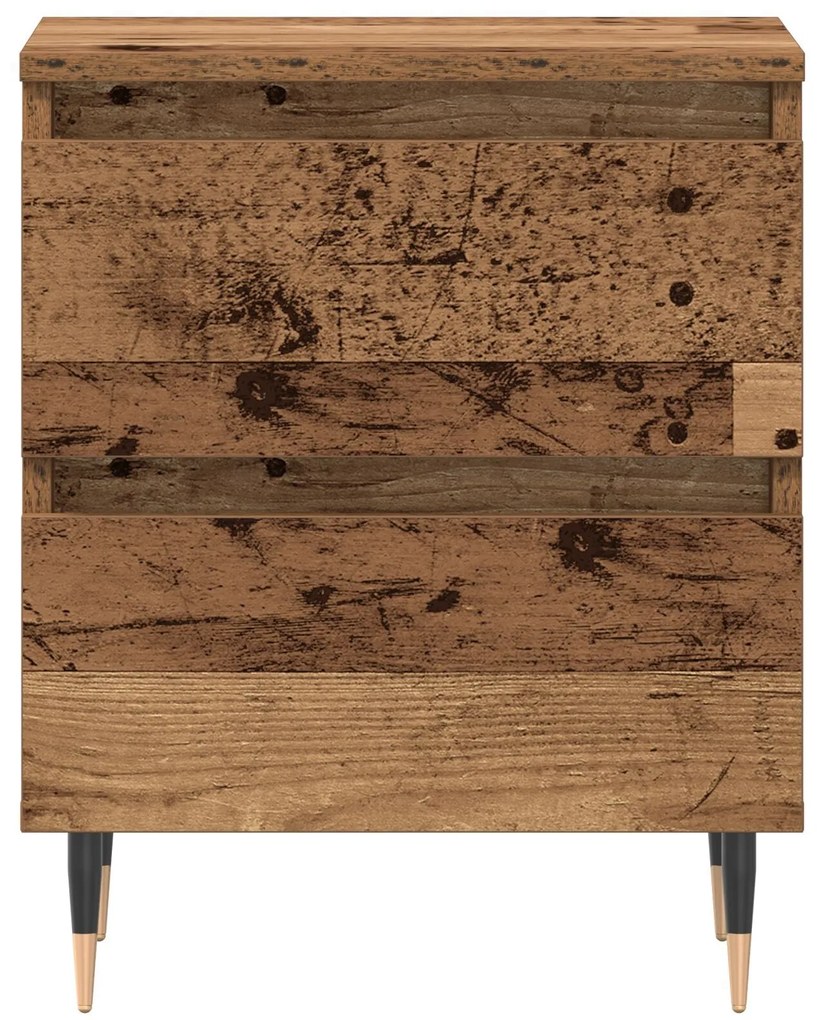 Mesas de Cabeceira 2 pcs Madeira Antiga 40x35x50 cm Madeira Engenharia